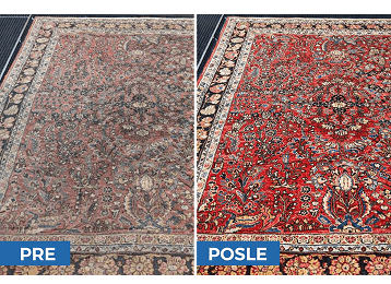 Pre i posle pranja tepiha